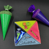 Stickdatei - Lese-Ecken / Lesezeichen "Schulkind / Einschulung"