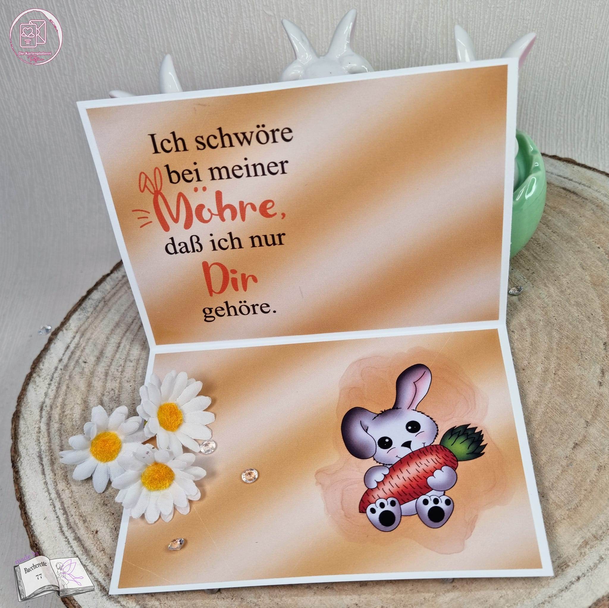 Digiset Hase Hoppla Plotterdatei, Sublimation, Digistamp, Digipaper - Sewando