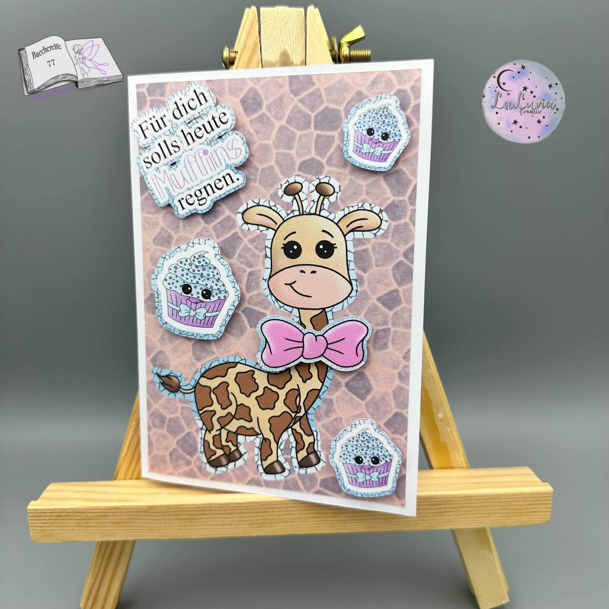 Digiset Giraffe Geraldine Plotterdatei, Sublimation, Digistamp, Digipaper - Sewando