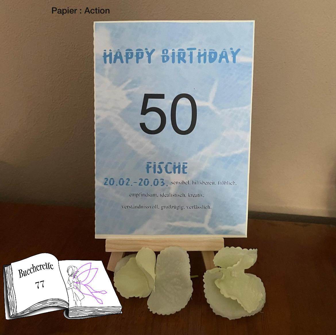Plotterdatei Fische mit Seerose Sublimation, Digistamp, Digipaper - Sewando