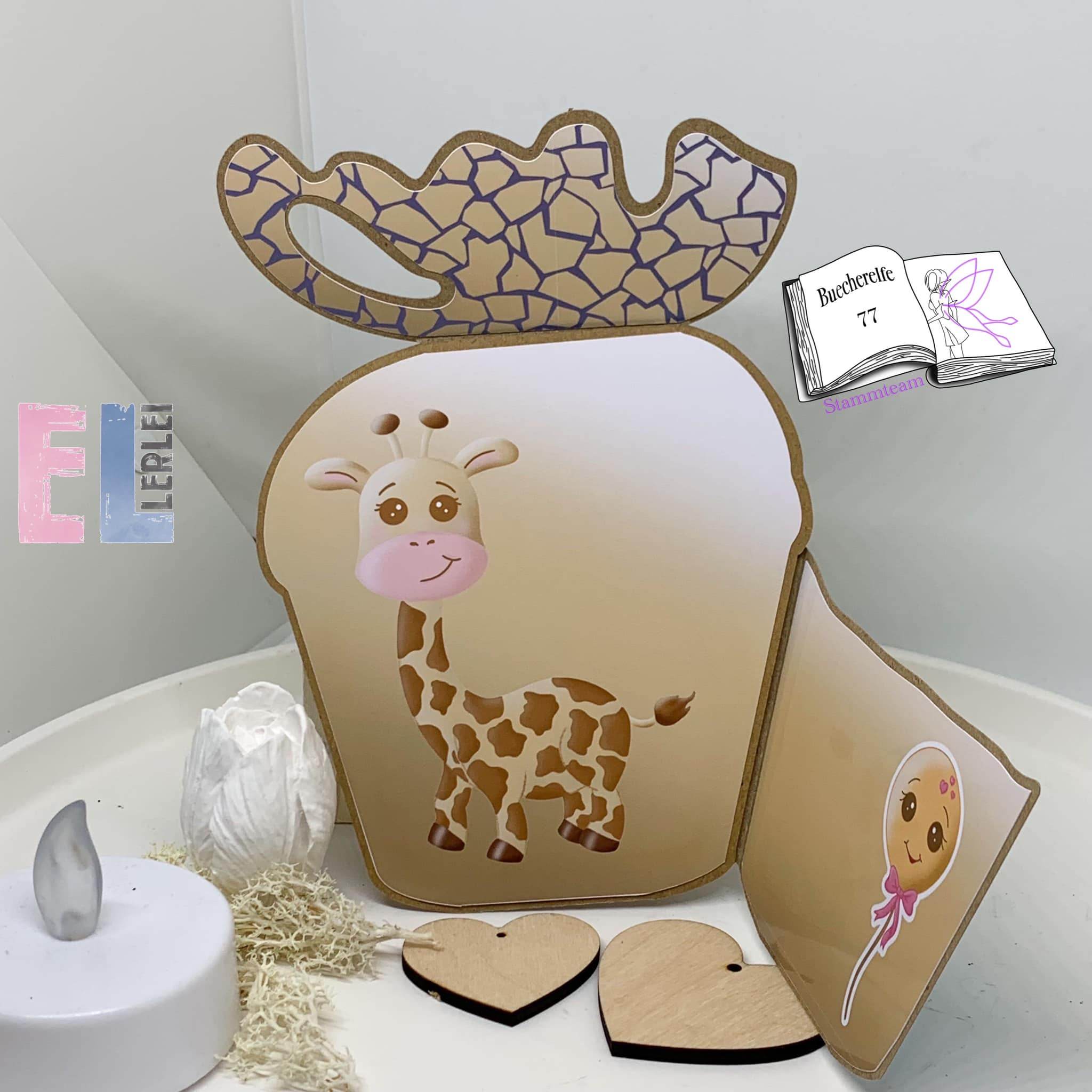 Digiset Giraffe Geraldine Plotterdatei, Sublimation, Digistamp, Digipaper - Sewando
