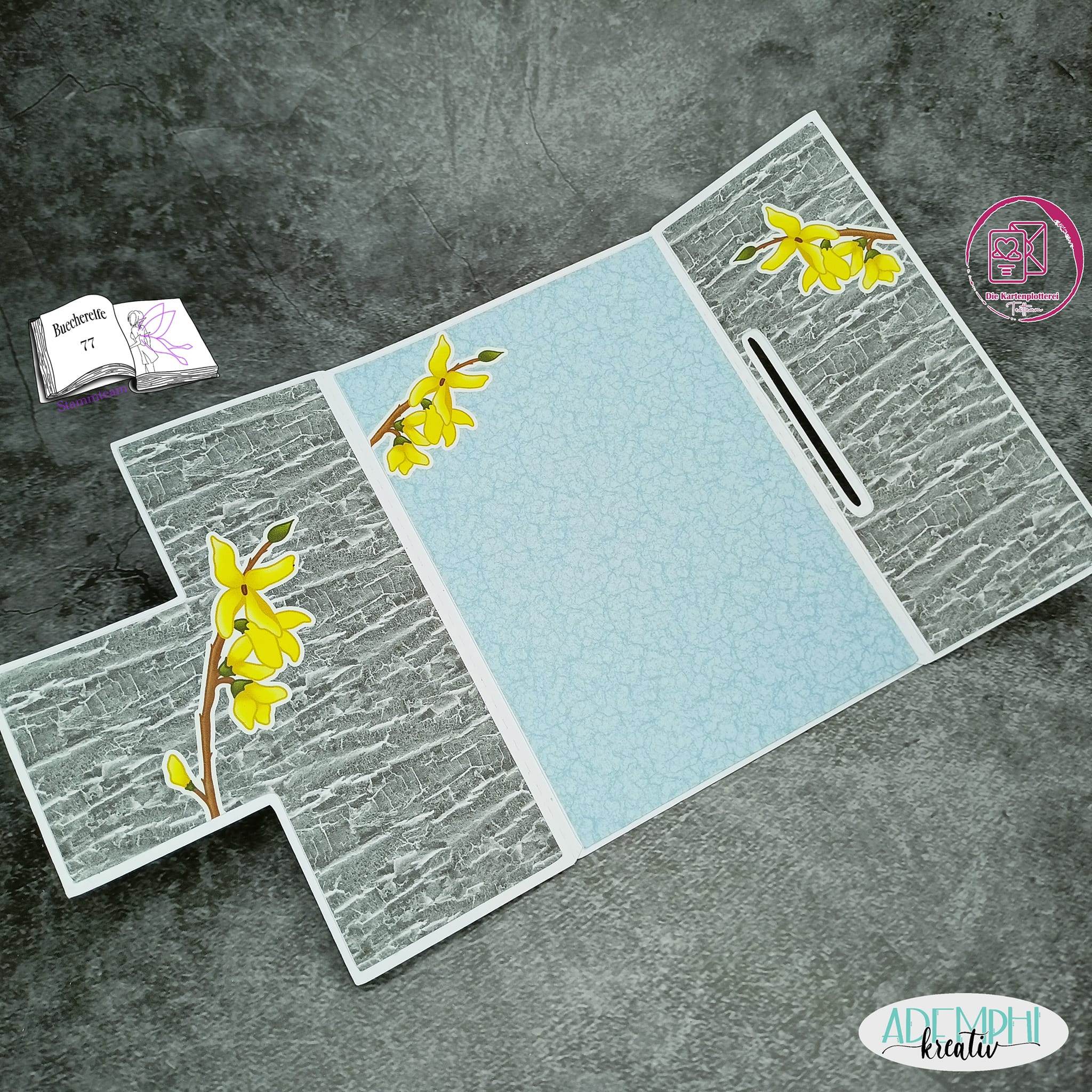 Plotterdatei Widder Willi mit Forsythie Sublimation, Digistamp, Digipaper ! - Sewando