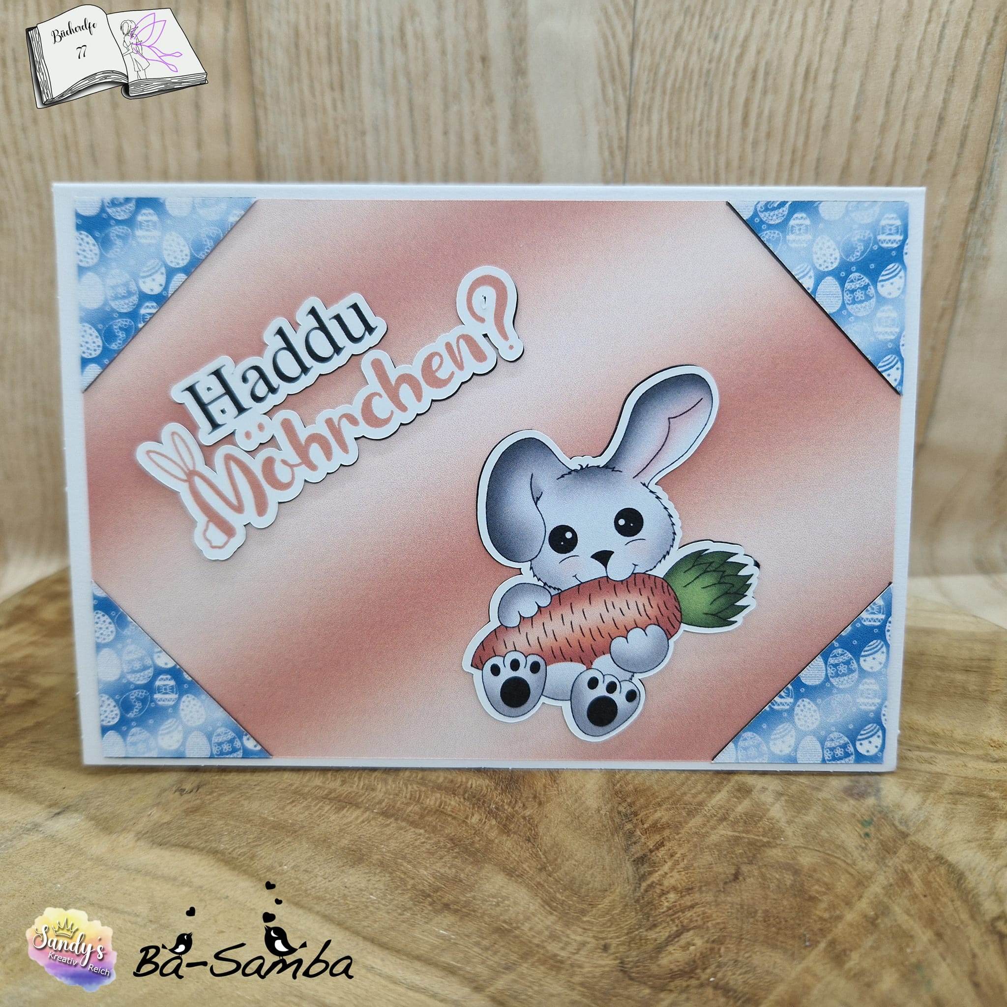 Digiset Hase Hoppla Plotterdatei, Sublimation, Digistamp, Digipaper - Sewando
