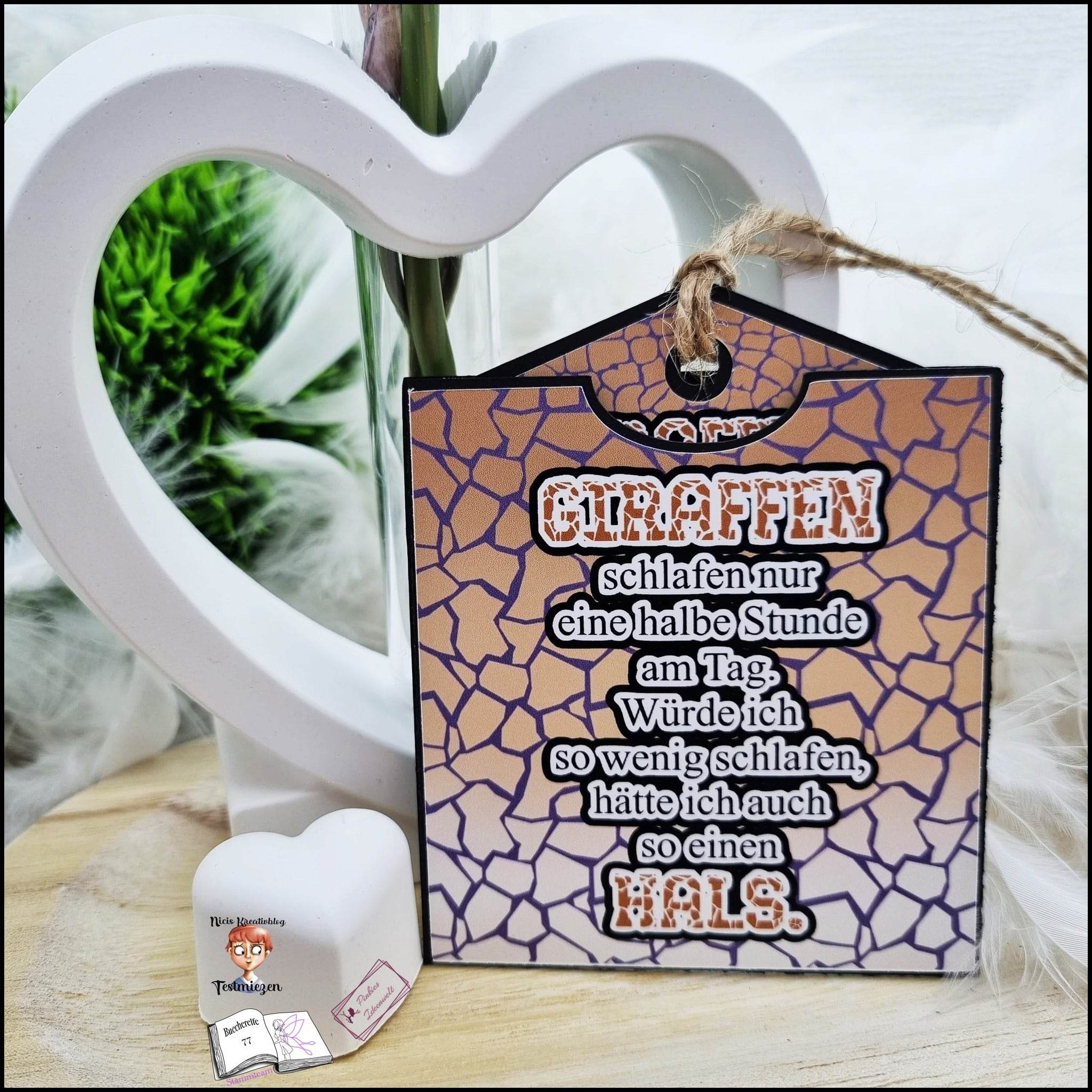 Digiset Giraffe Geraldine Plotterdatei, Sublimation, Digistamp, Digipaper - Sewando