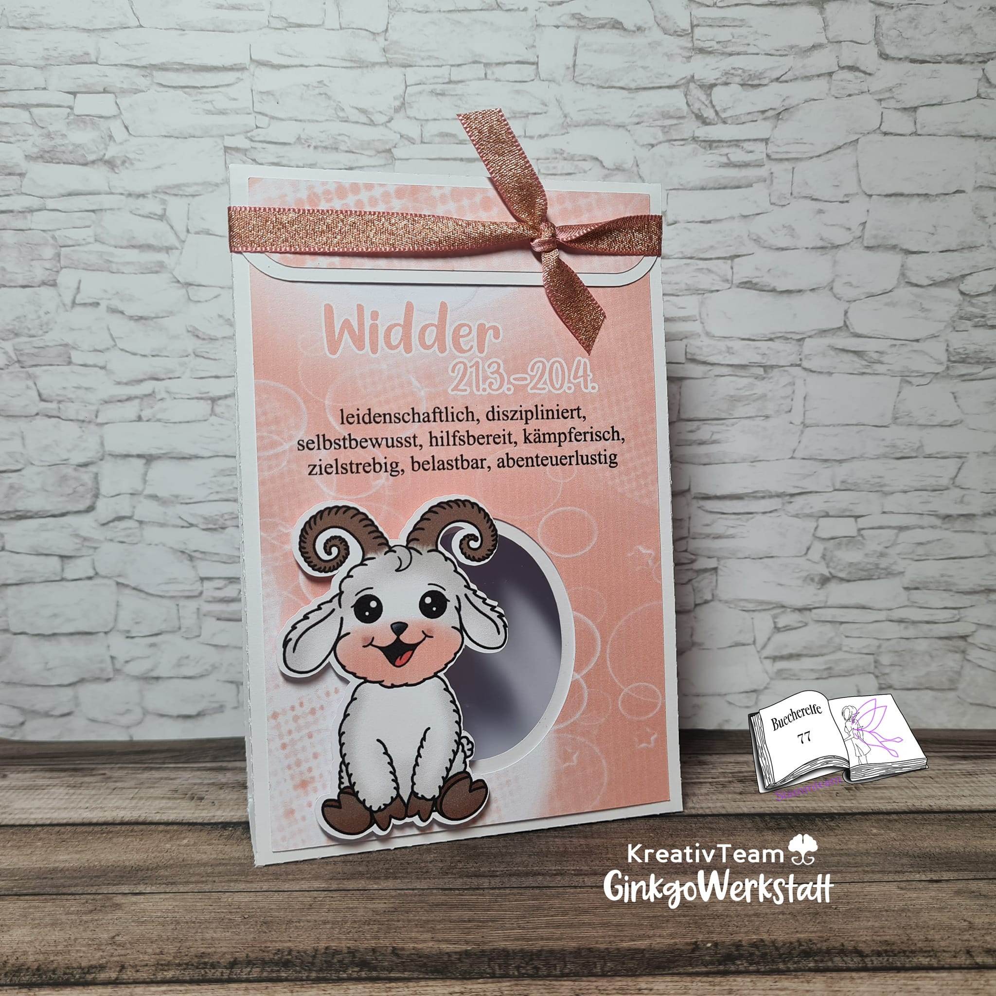 Plotterdatei Widder Willi mit Forsythie Sublimation, Digistamp, Digipaper ! - Sewando