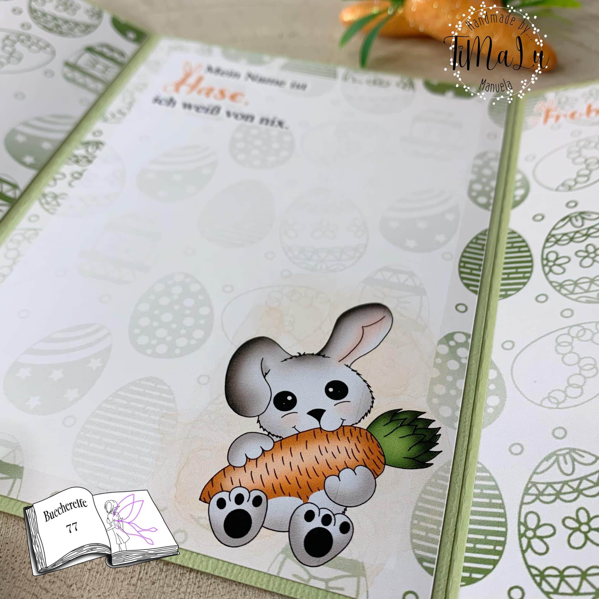 Digiset Hase Hoppla Plotterdatei, Sublimation, Digistamp, Digipaper - Sewando