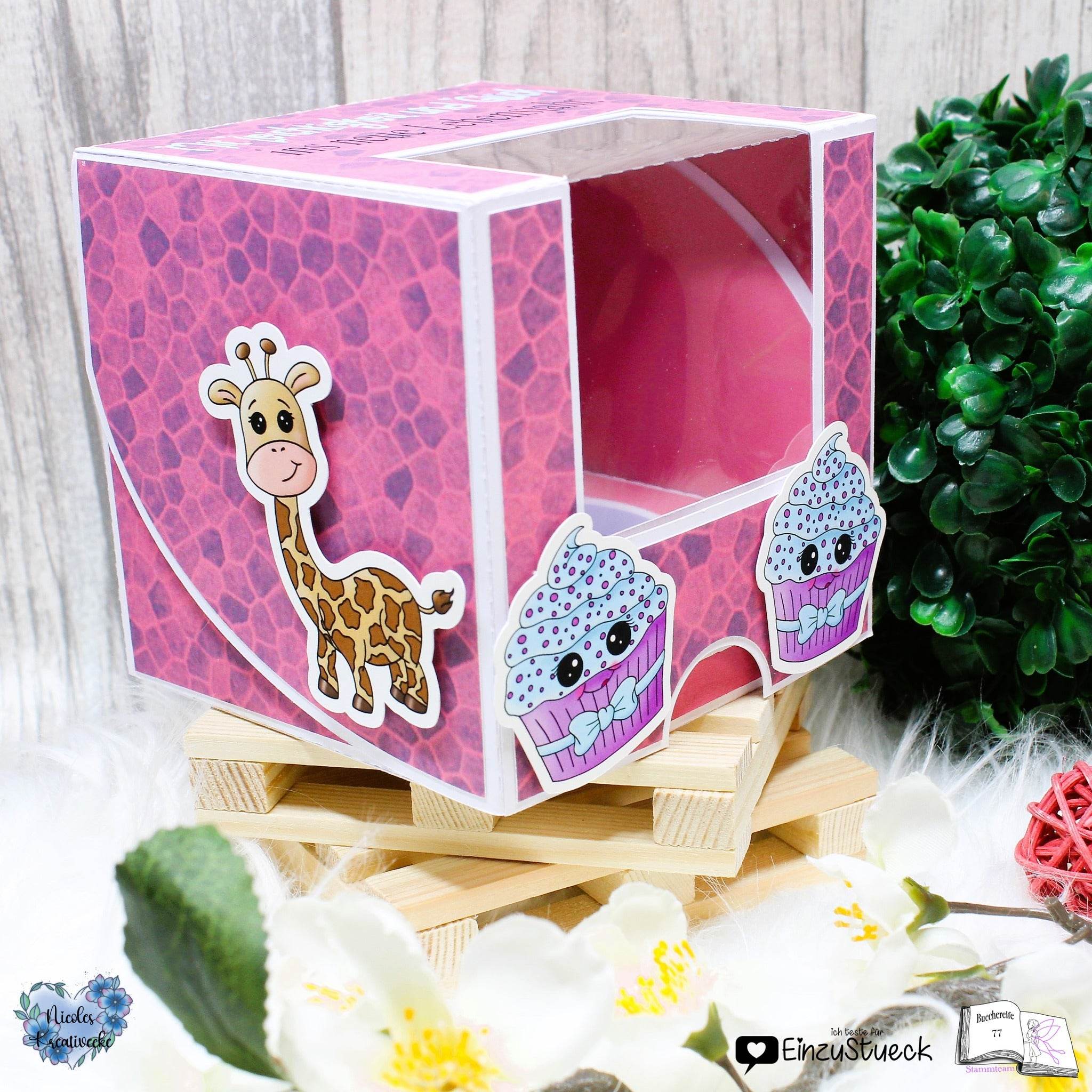 Digiset Giraffe Geraldine Plotterdatei, Sublimation, Digistamp, Digipaper - Sewando