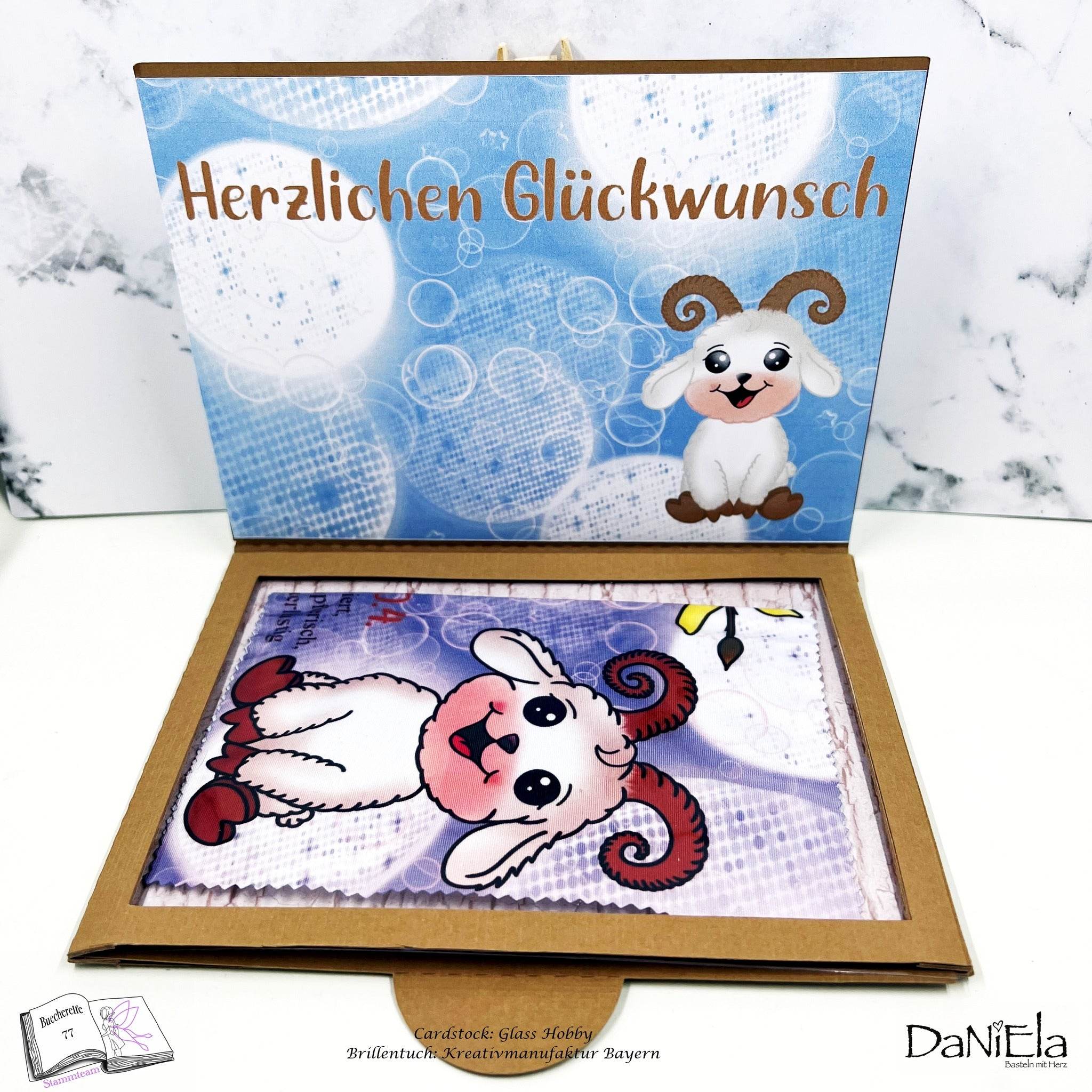 Plotterdatei Widder Willi mit Forsythie Sublimation, Digistamp, Digipaper ! - Sewando