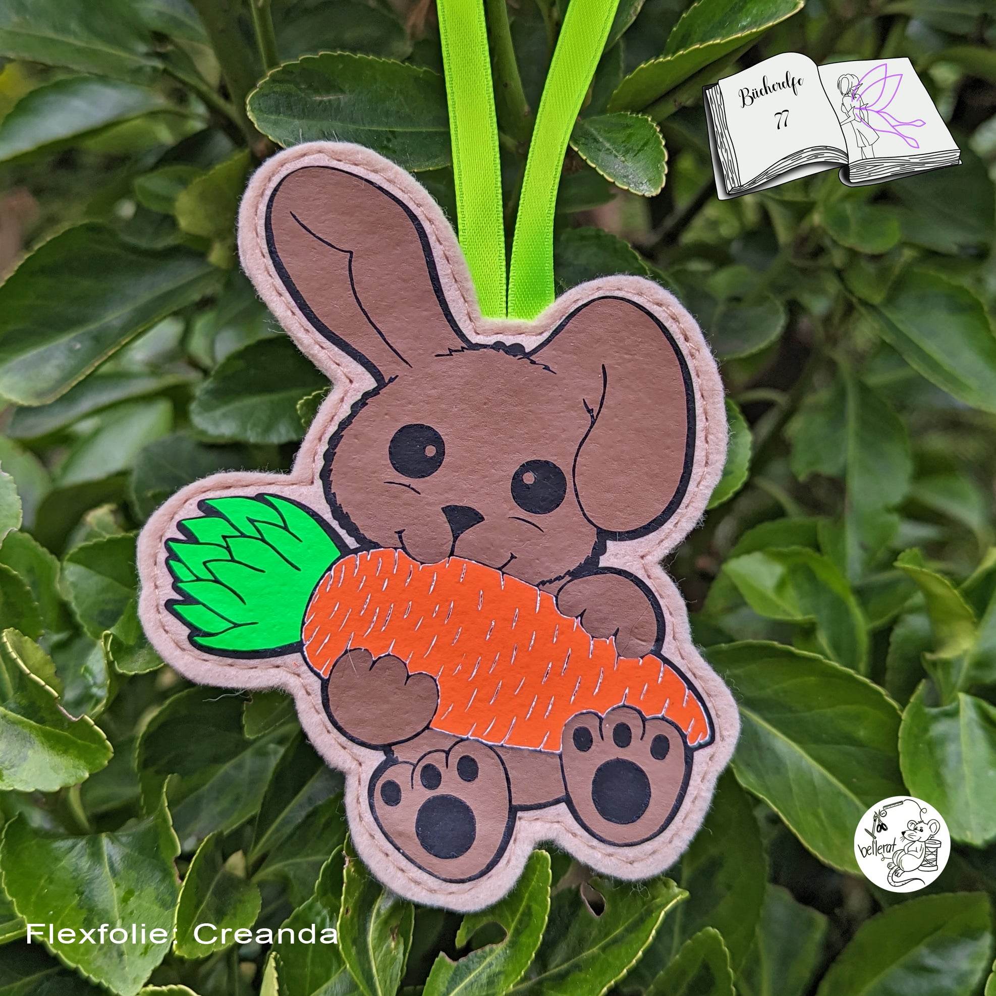 Digiset Hase Hoppla Plotterdatei, Sublimation, Digistamp, Digipaper - Sewando