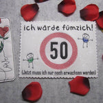 Stickdatei - Verkehrsschilder-Sprüche zum Geburtstag - Sewando