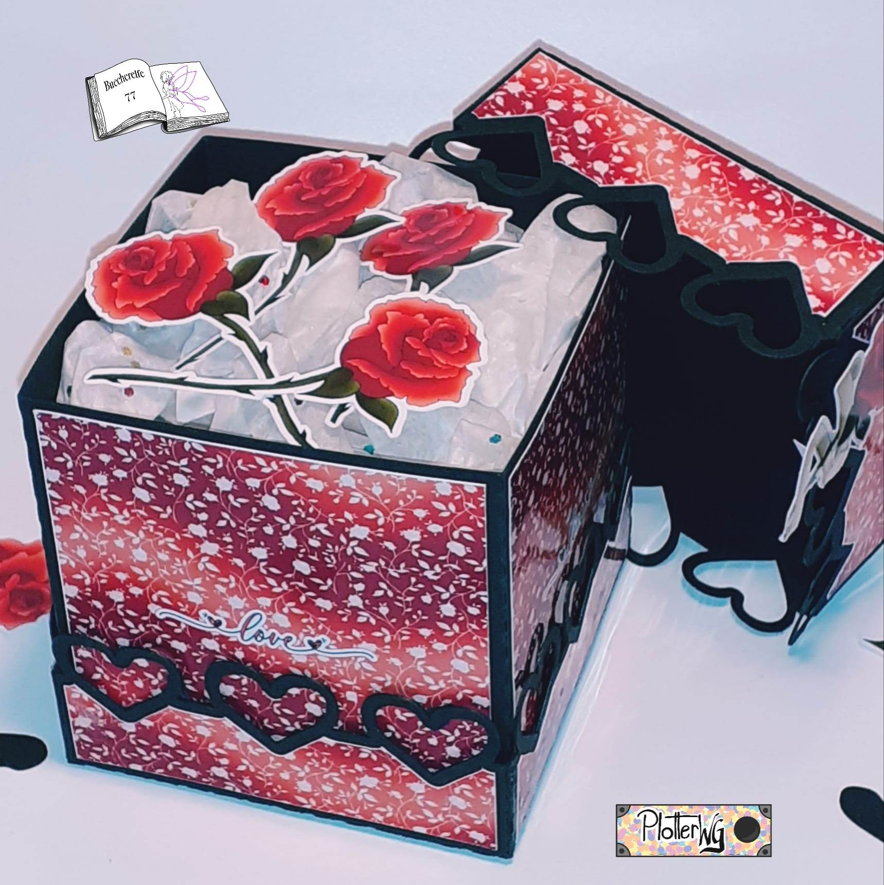 Digiset Rosenbanner Plotterdatei, Sublimation, Digistamp, Digipaper - Sewando