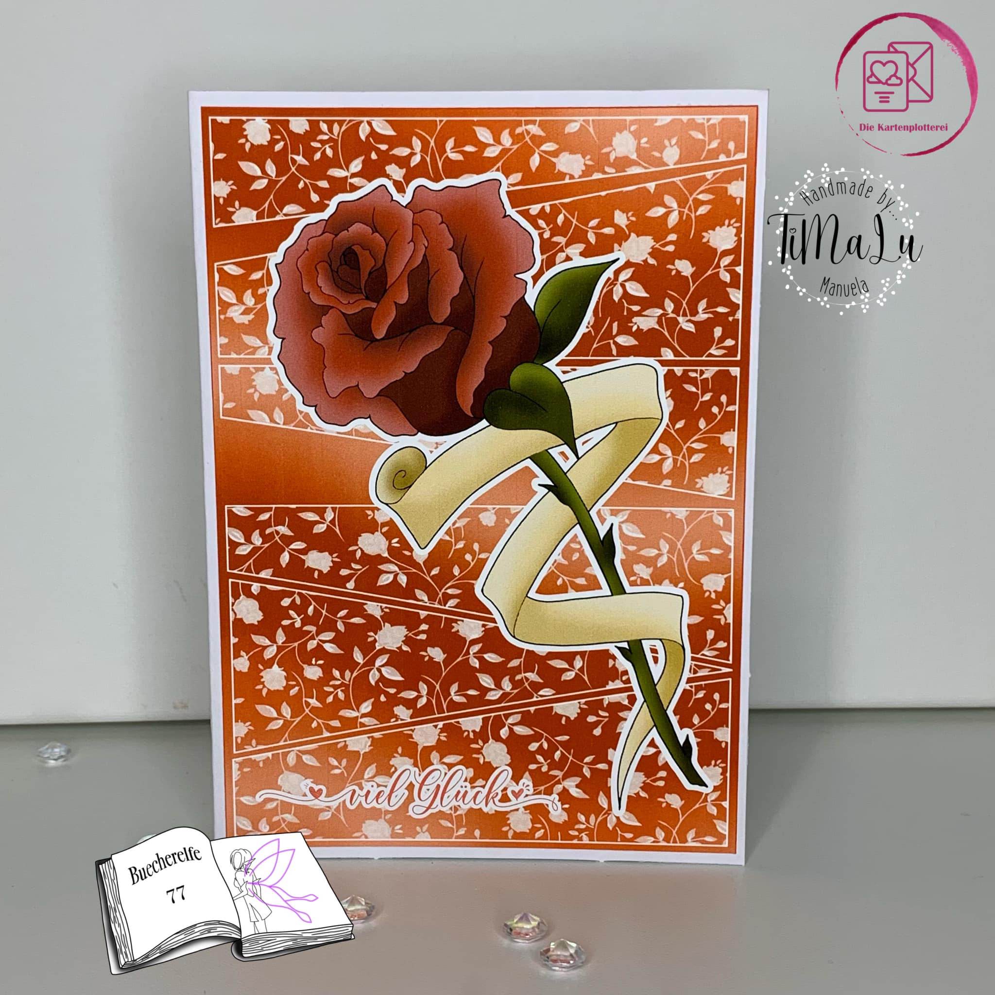 Digiset Rosenbanner Plotterdatei, Sublimation, Digistamp, Digipaper - Sewando
