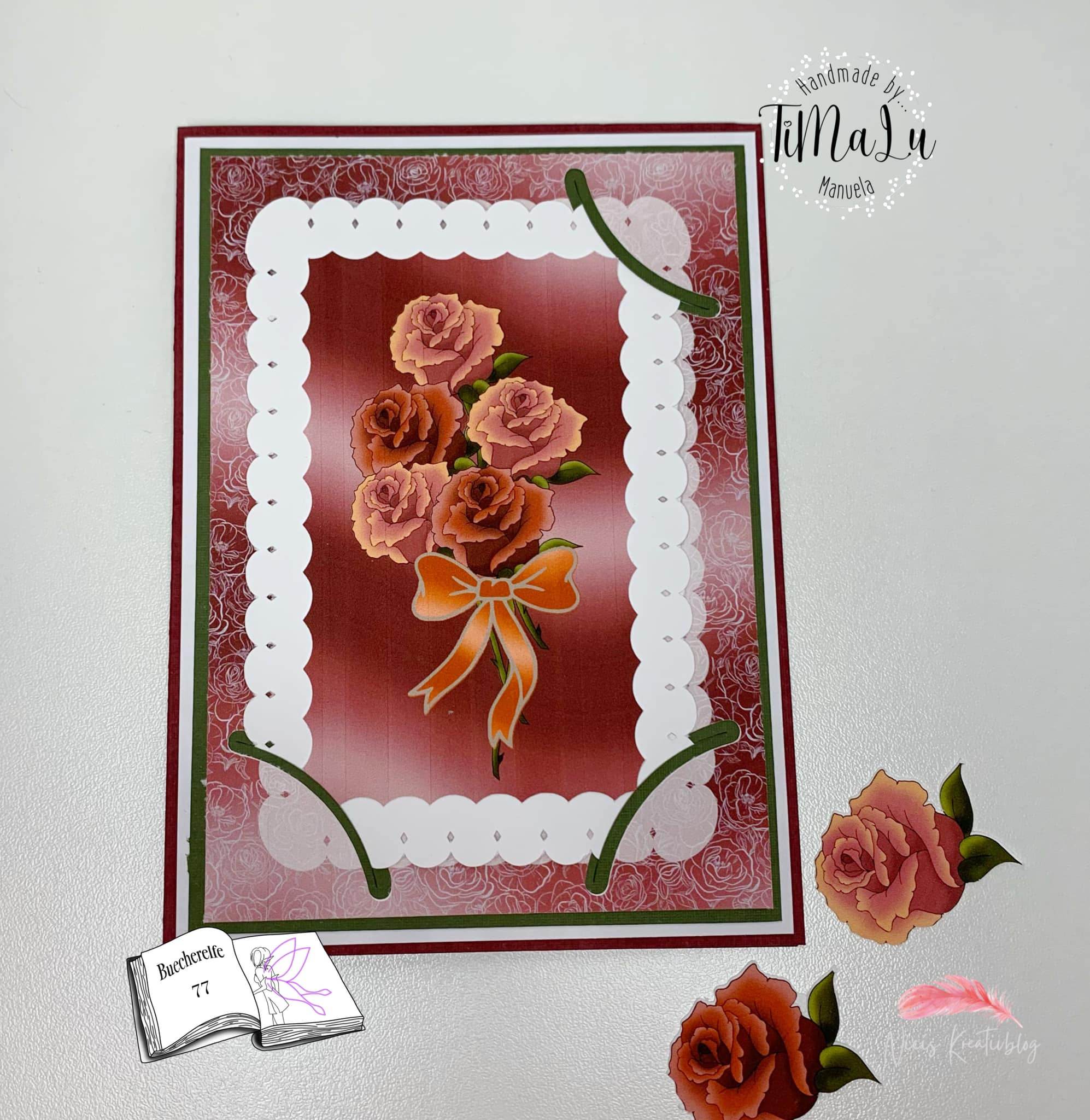 Digiset Rosenbanner Plotterdatei, Sublimation, Digistamp, Digipaper - Sewando