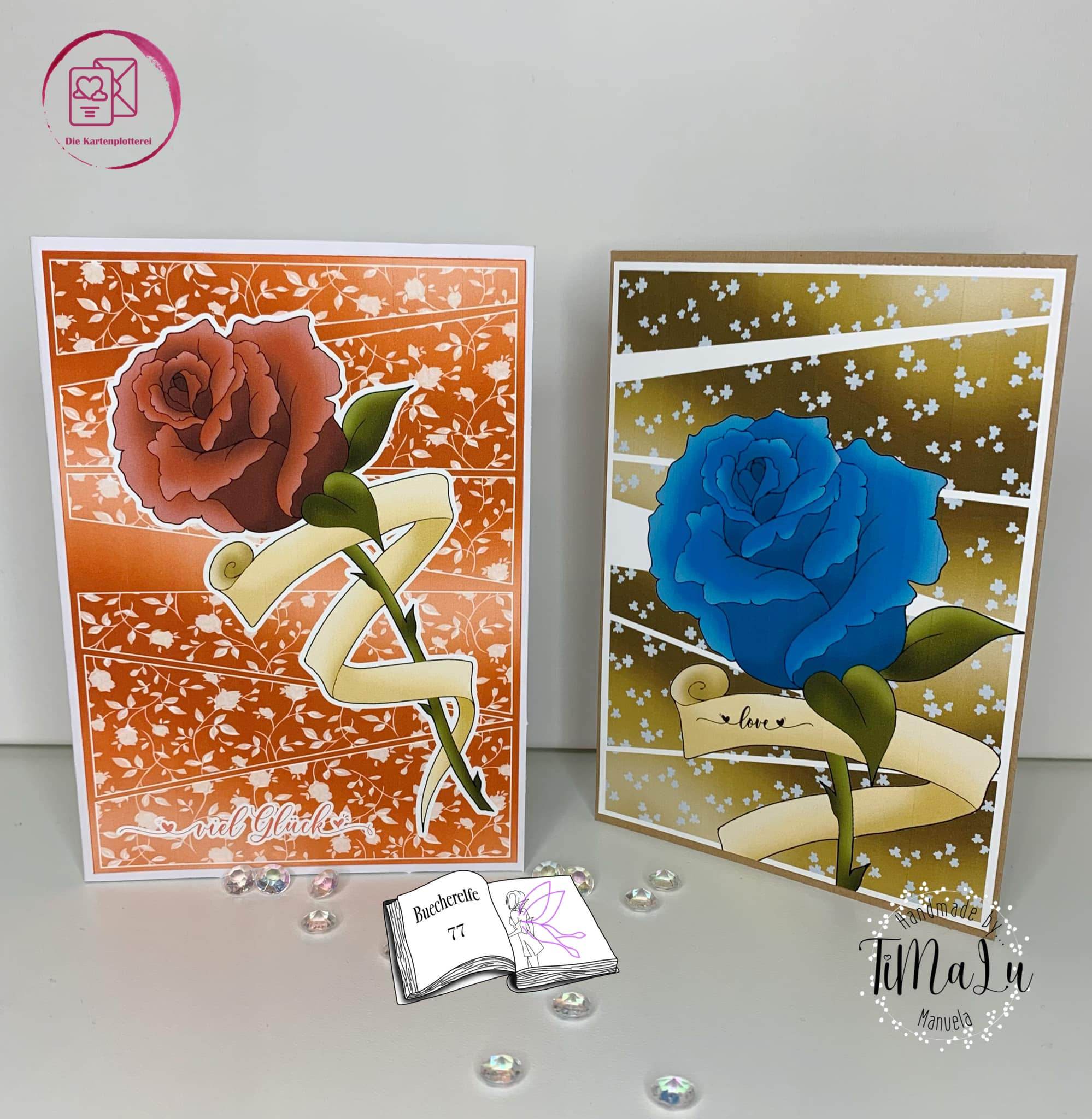 Digiset Rosenbanner Plotterdatei, Sublimation, Digistamp, Digipaper - Sewando