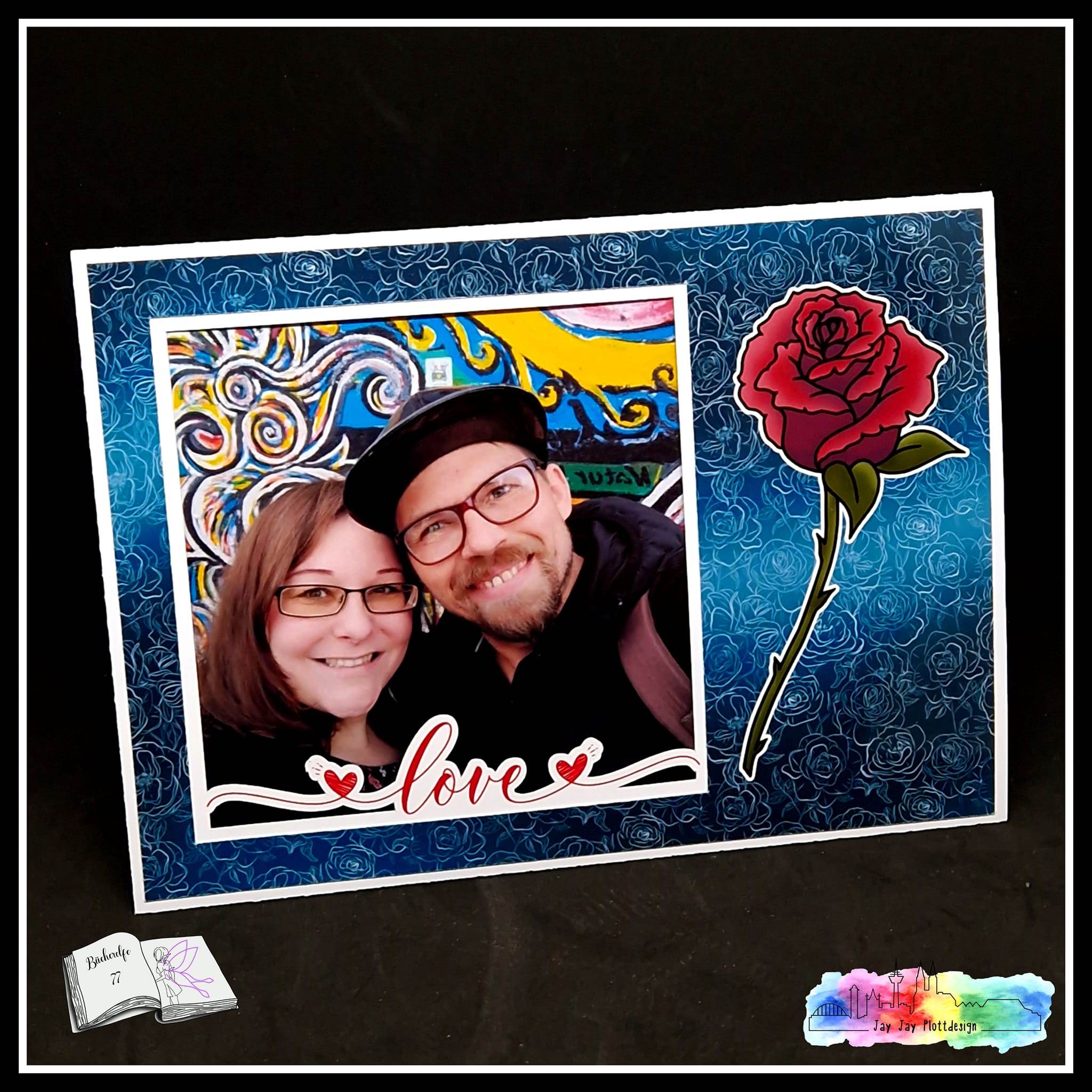 Digiset Rosenbanner Plotterdatei, Sublimation, Digistamp, Digipaper - Sewando