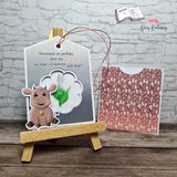 Digiset Stier Hugo mit Maiglöckchen Plotterdatei, Sublimation, Digistamp, Digipaper - Sewando
