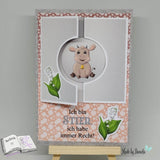 Digiset Stier Hugo mit Maiglöckchen Plotterdatei, Sublimation, Digistamp, Digipaper - Sewando