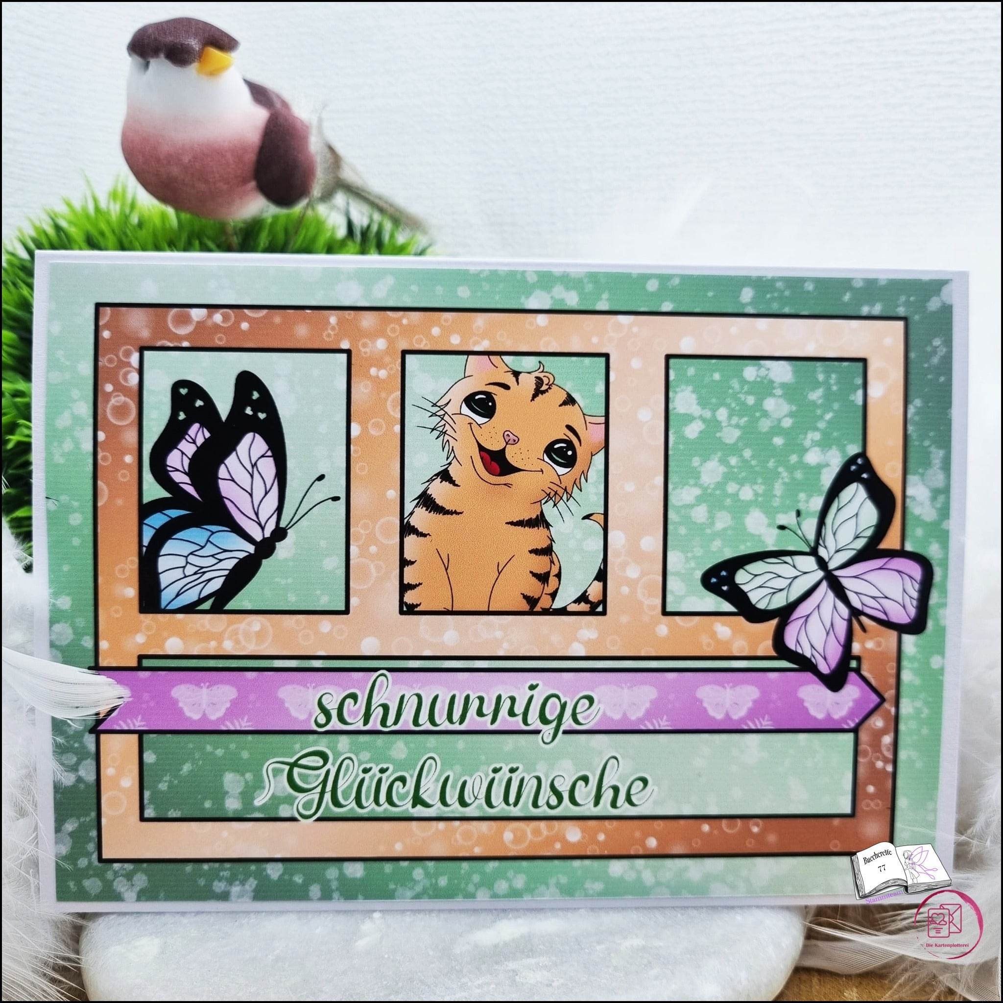 Digiset Kitty Plotterdatei, Sublimation, Digistamp, Digipaper - Sewando