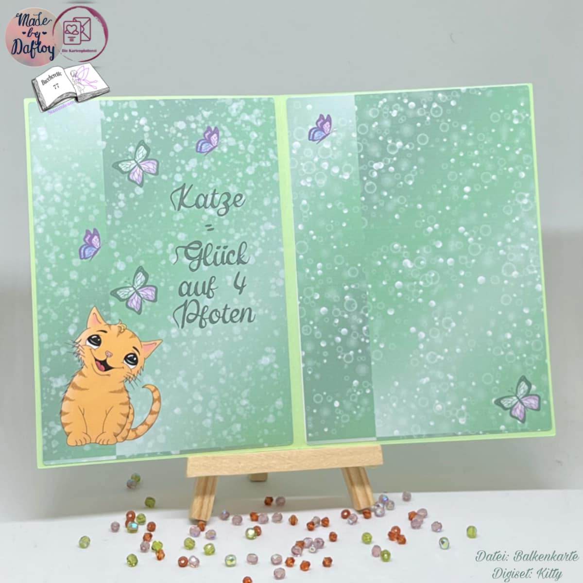 Digiset Kitty Plotterdatei, Sublimation, Digistamp, Digipaper - Sewando