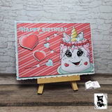 Digiset Unicorncake Plotterdatei, Sublimation, Digistamp, Digipaper ! - Sewando
