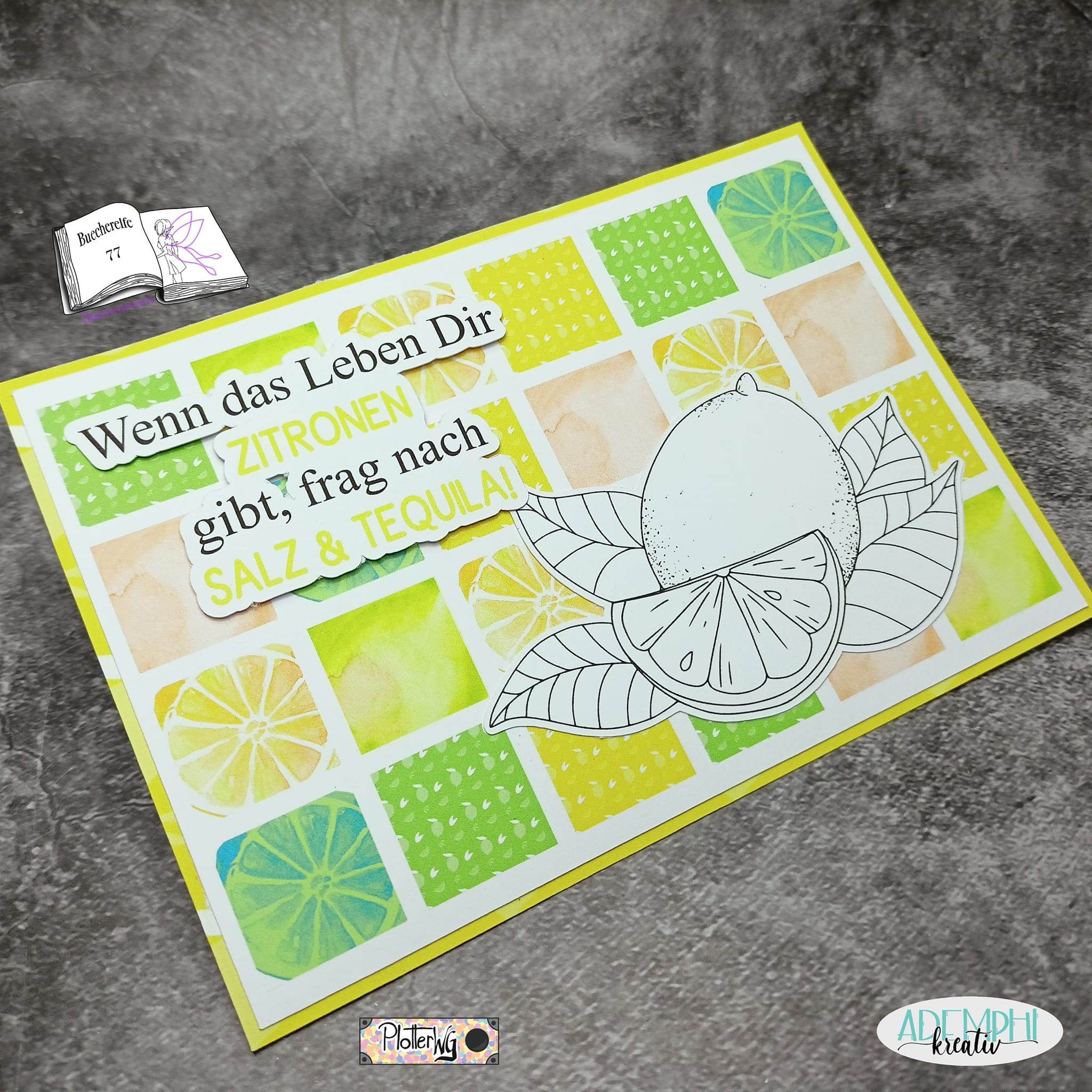 Digiset Miniset Zitrone, Plotterdatei, Sublimation, Digistamp, Digipaper - Sewando