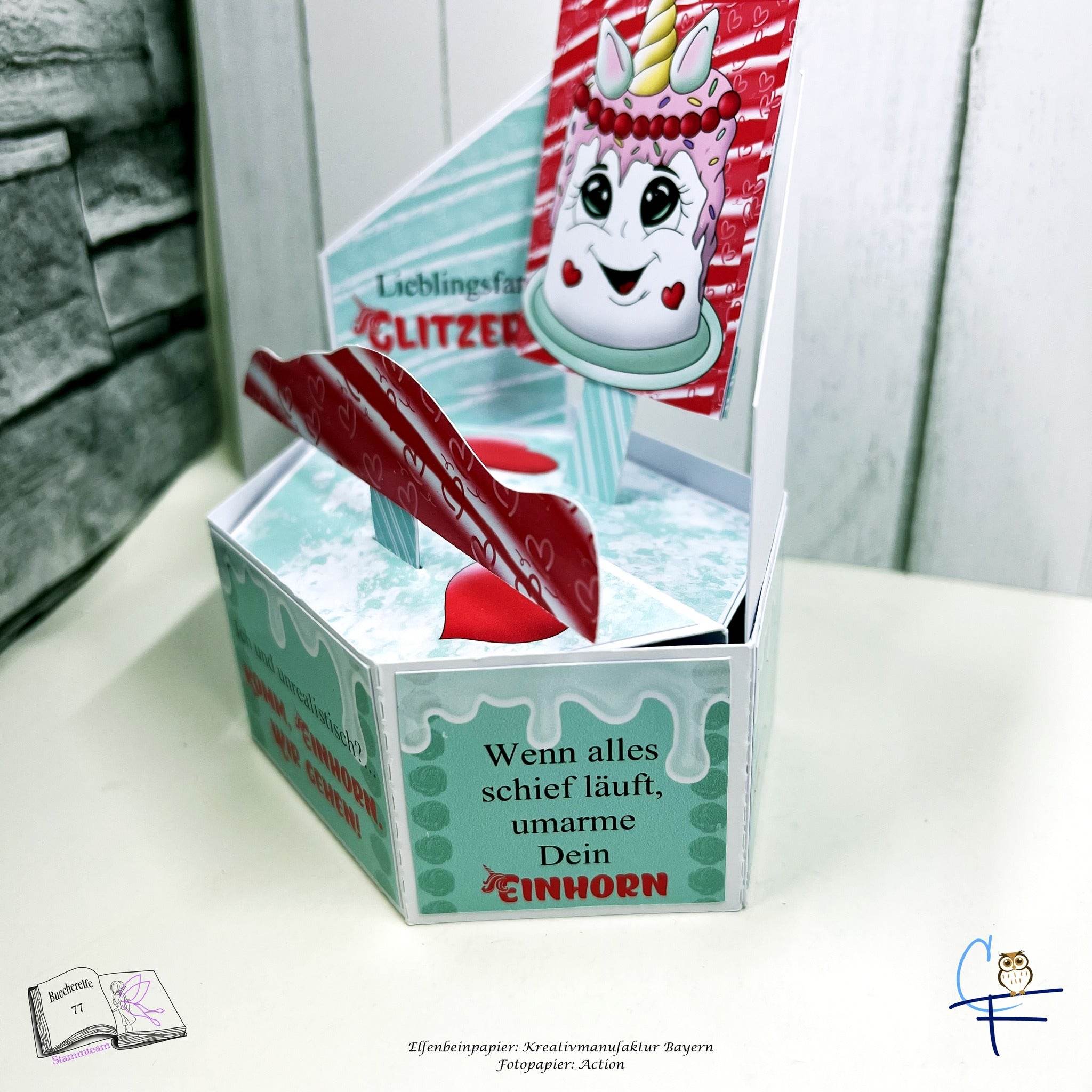 Plotterdatei Unicorncake Sublimation, Digistamp, Digipaper ! - Sewando