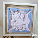 Shadow Box Ast mit Vogel Plotterdatei, Laserdatei, Basteln - Sewando