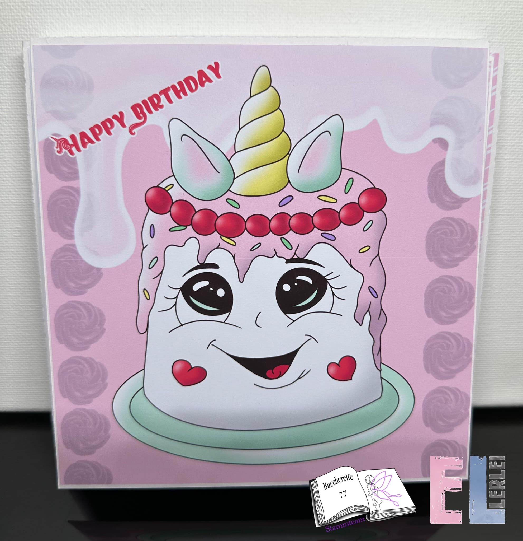 Digiset Unicorncake Plotterdatei, Sublimation, Digistamp, Digipaper ! - Sewando