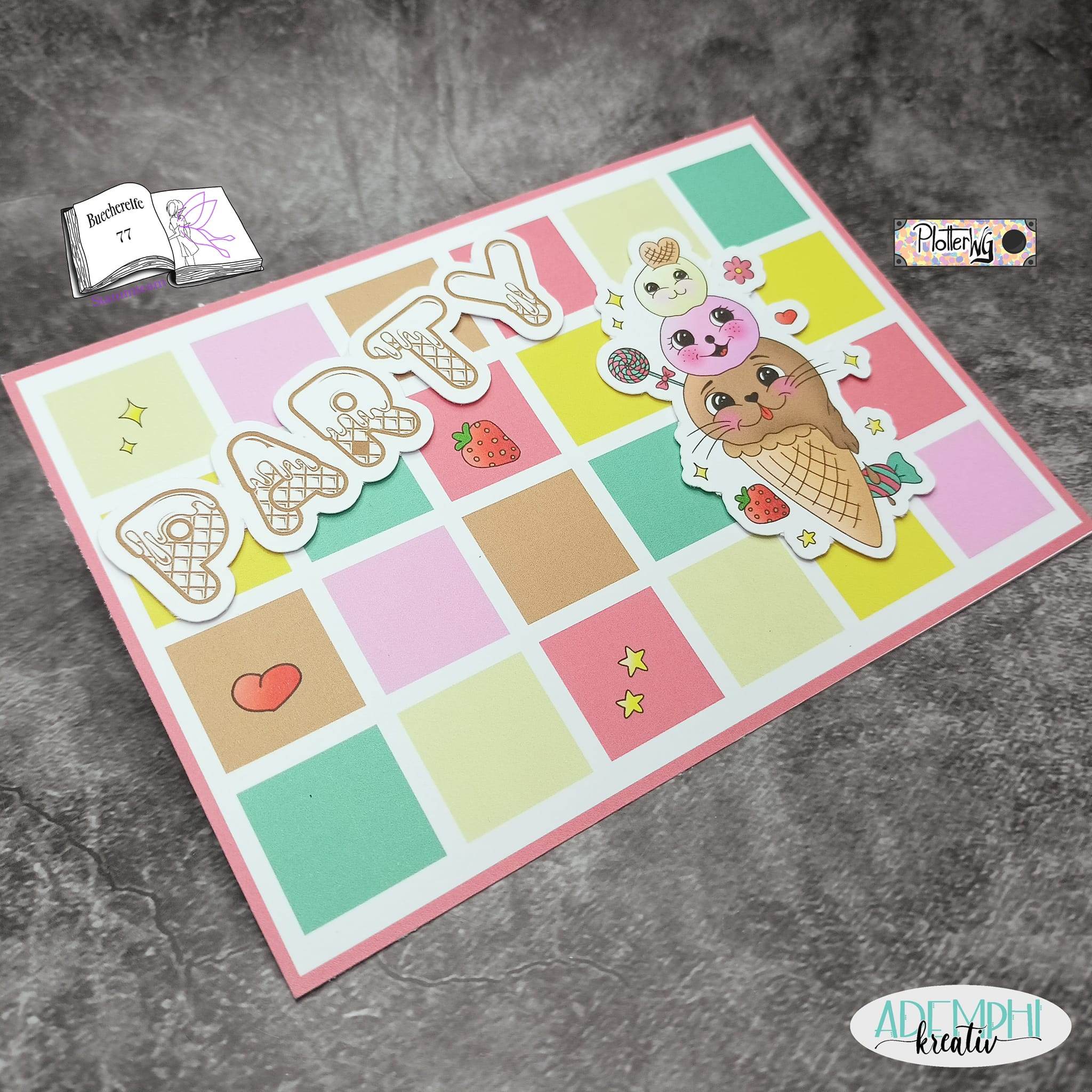Digiset Eiszeit Plotterdatei, Sublimation, Digistamp, Digipaper - Sewando