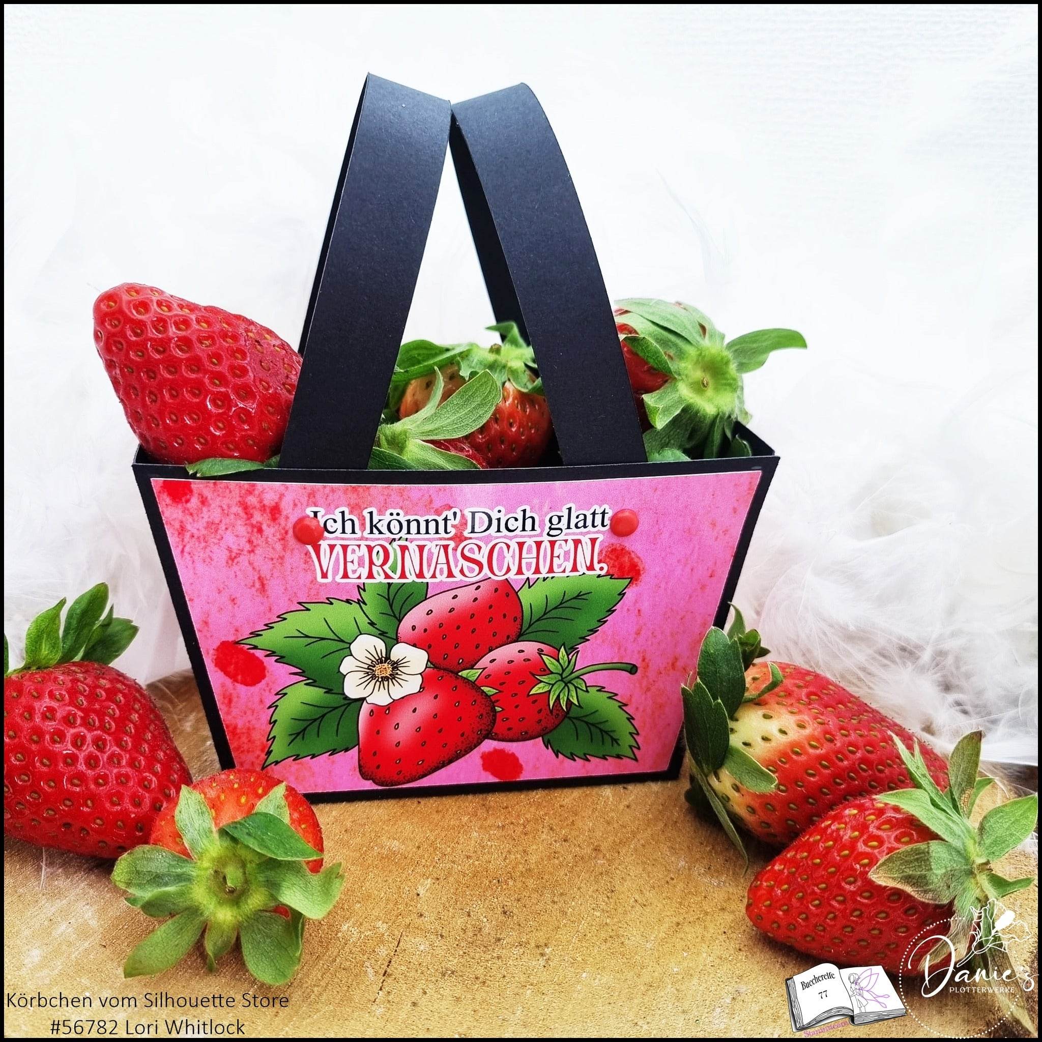 Digiset Erdbeere, Digistamp, Digipaper, Plotterdatei, Sublimation, Druck - Sewando