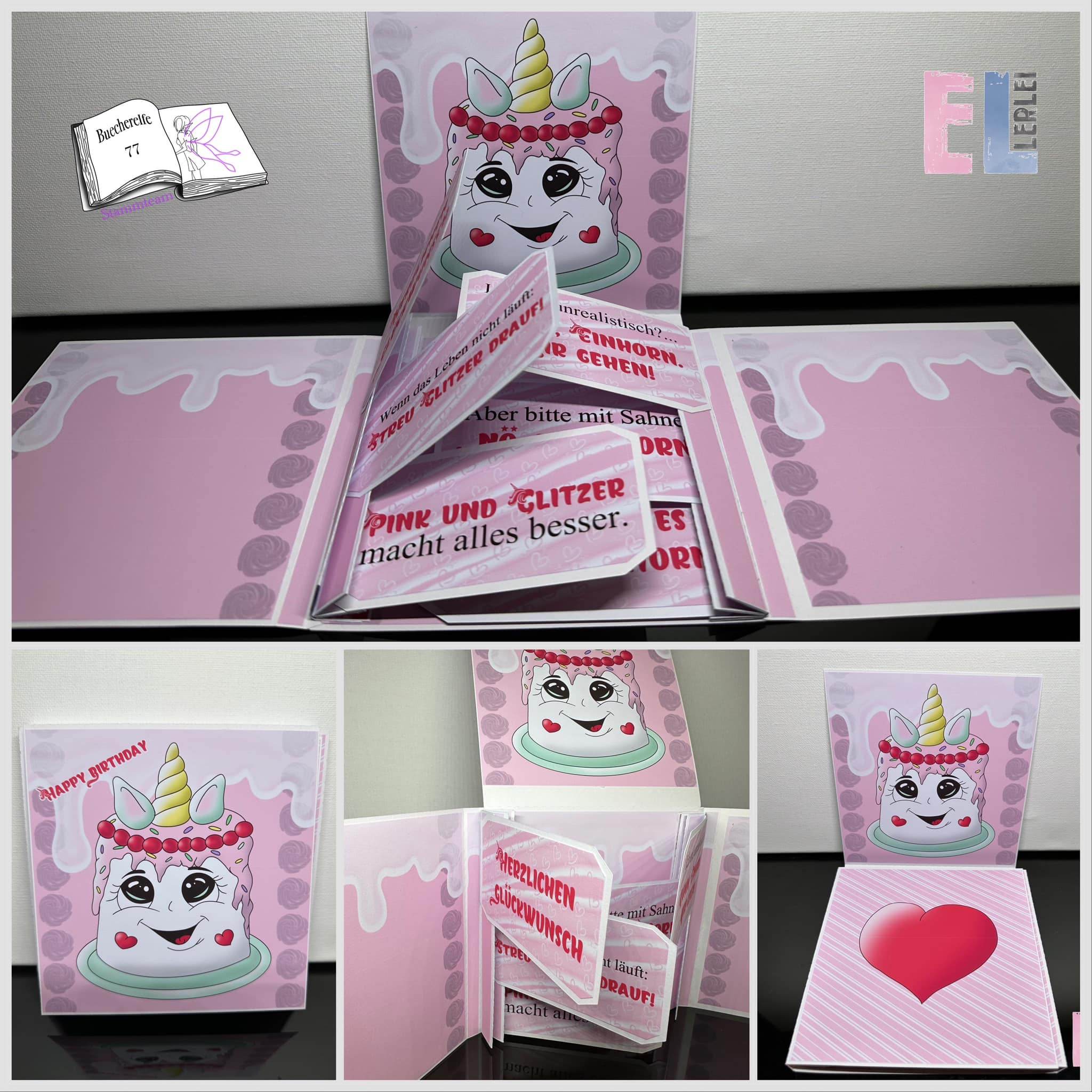 Plotterdatei Unicorncake Sublimation, Digistamp, Digipaper ! - Sewando