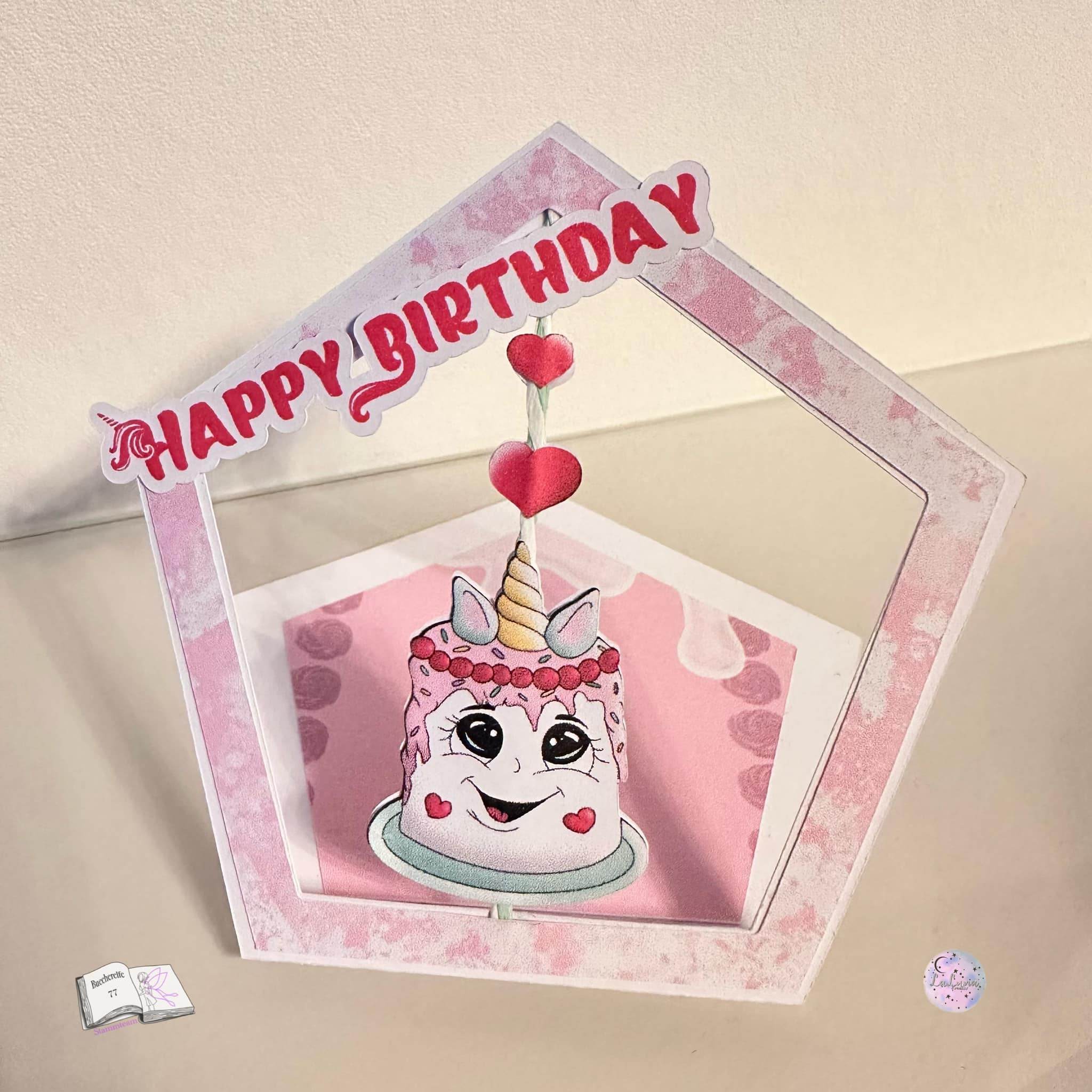 Plotterdatei Unicorncake Sublimation, Digistamp, Digipaper ! - Sewando
