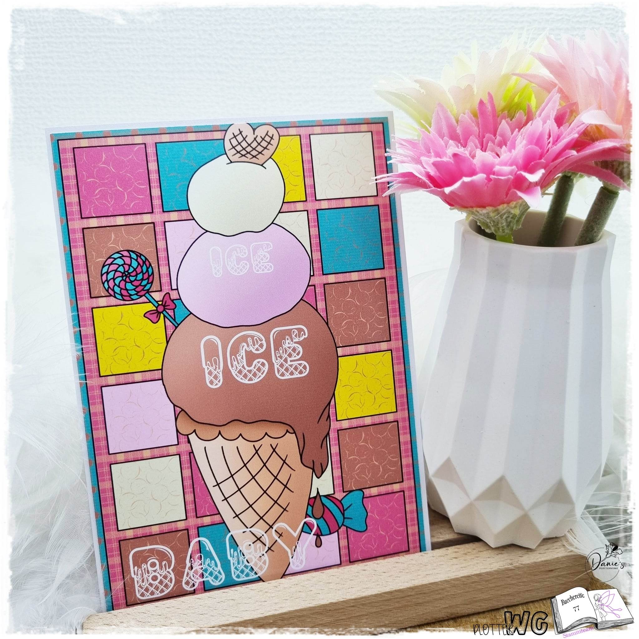 Digiset Eiszeit Plotterdatei, Sublimation, Digistamp, Digipaper - Sewando