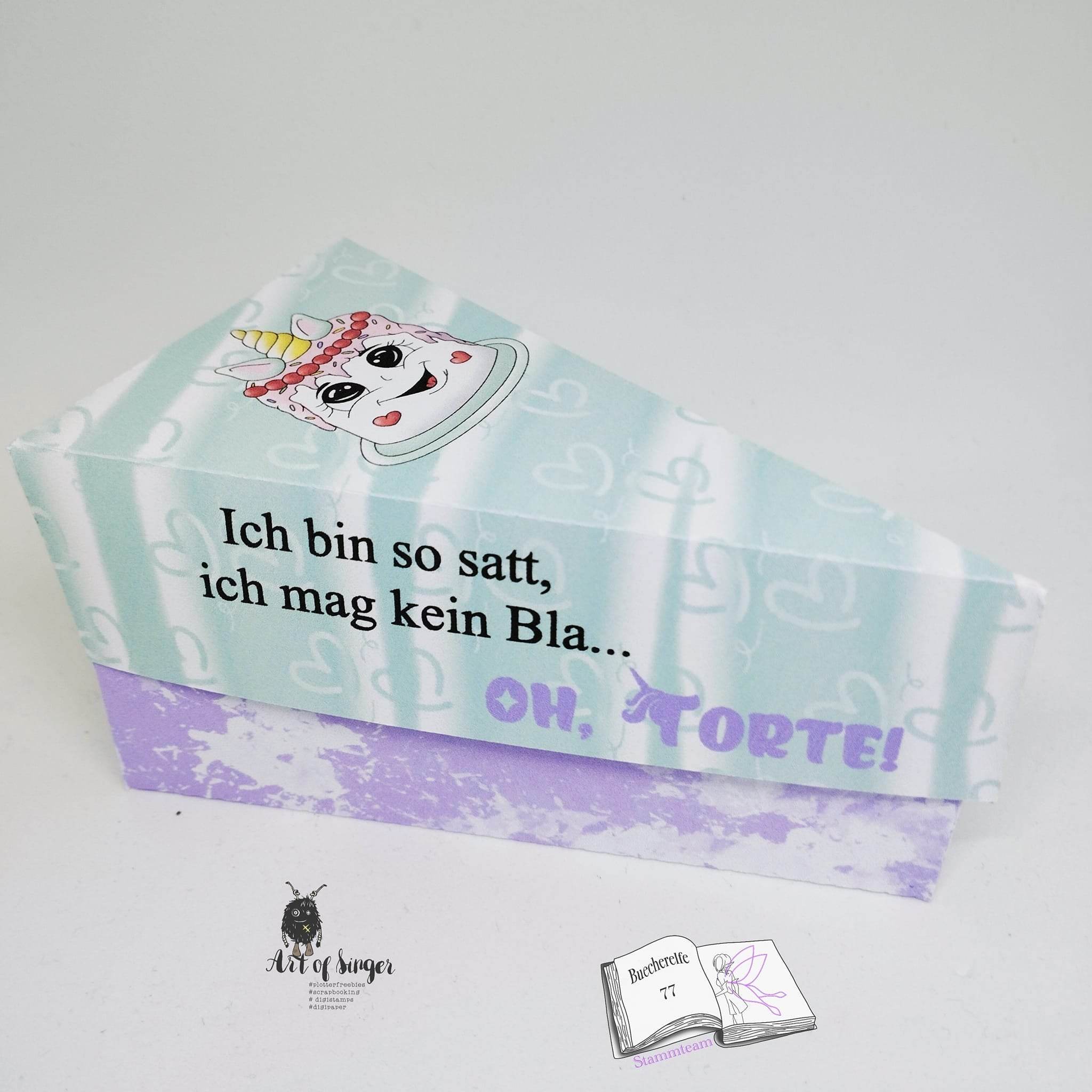 Plotterdatei Unicorncake Sublimation, Digistamp, Digipaper ! - Sewando