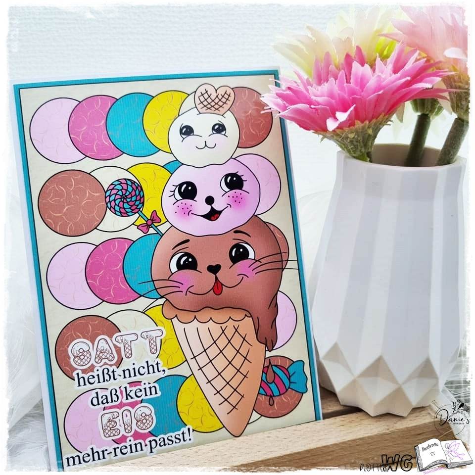 Digiset Eiszeit Plotterdatei, Sublimation, Digistamp, Digipaper - Sewando