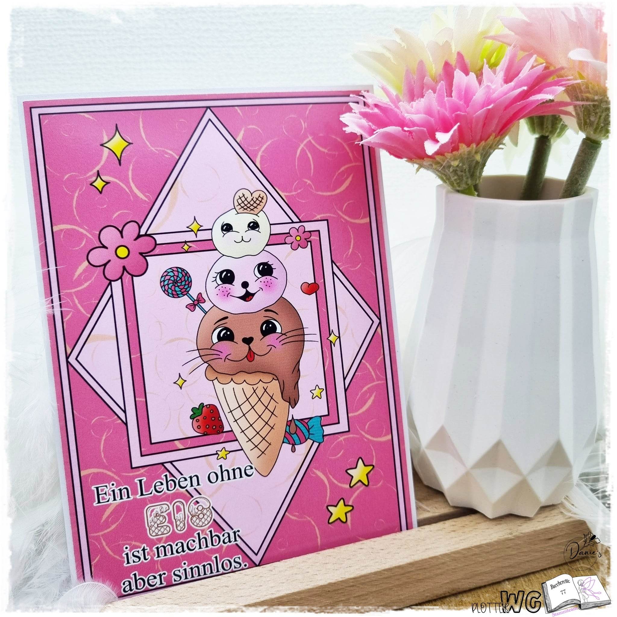 Digiset Eiszeit Plotterdatei, Sublimation, Digistamp, Digipaper - Sewando