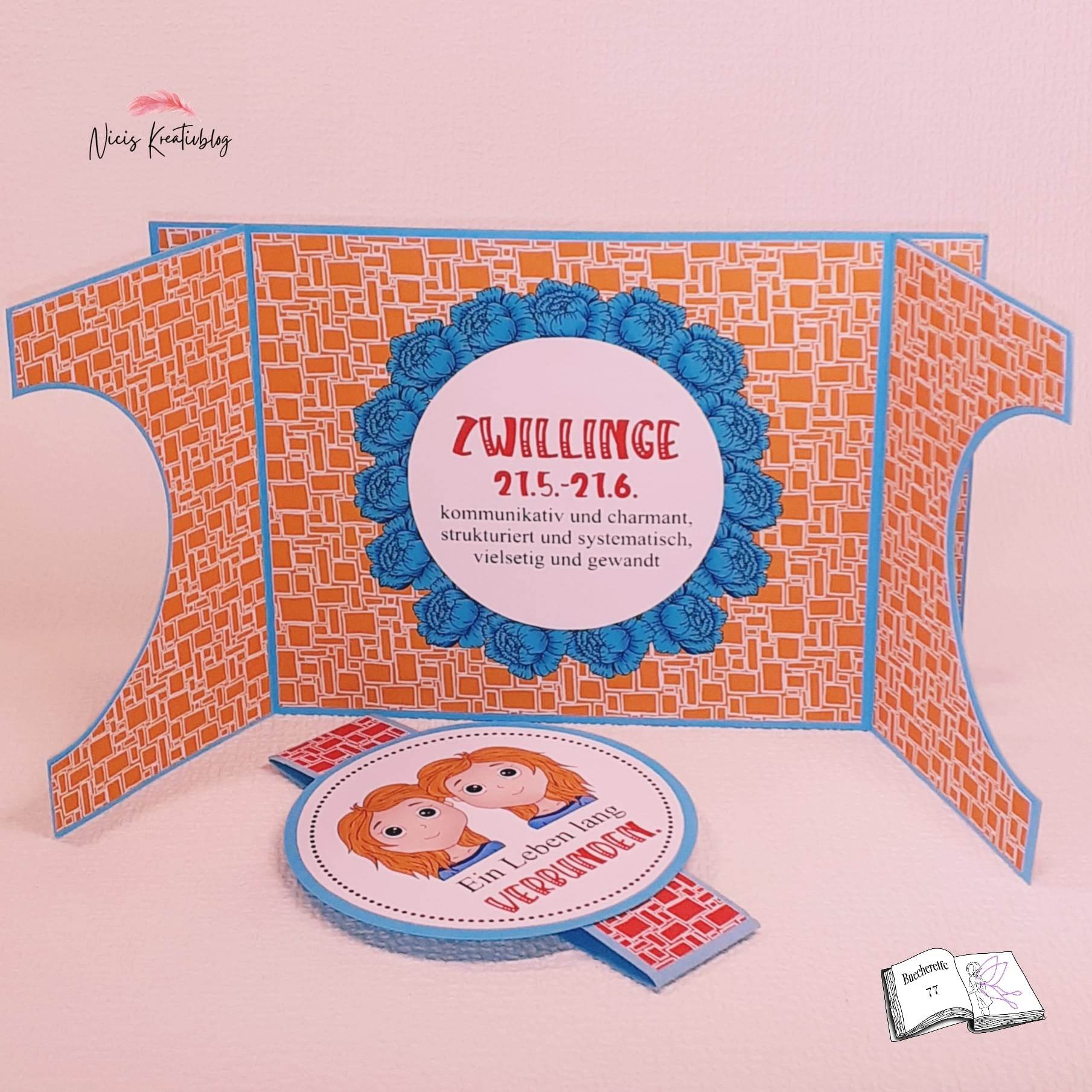 Digiset Zwillinge mit Pfingstrose, Prostamp, Plotten, Sublimation, Digistamp, Digipaper ! - Sewando