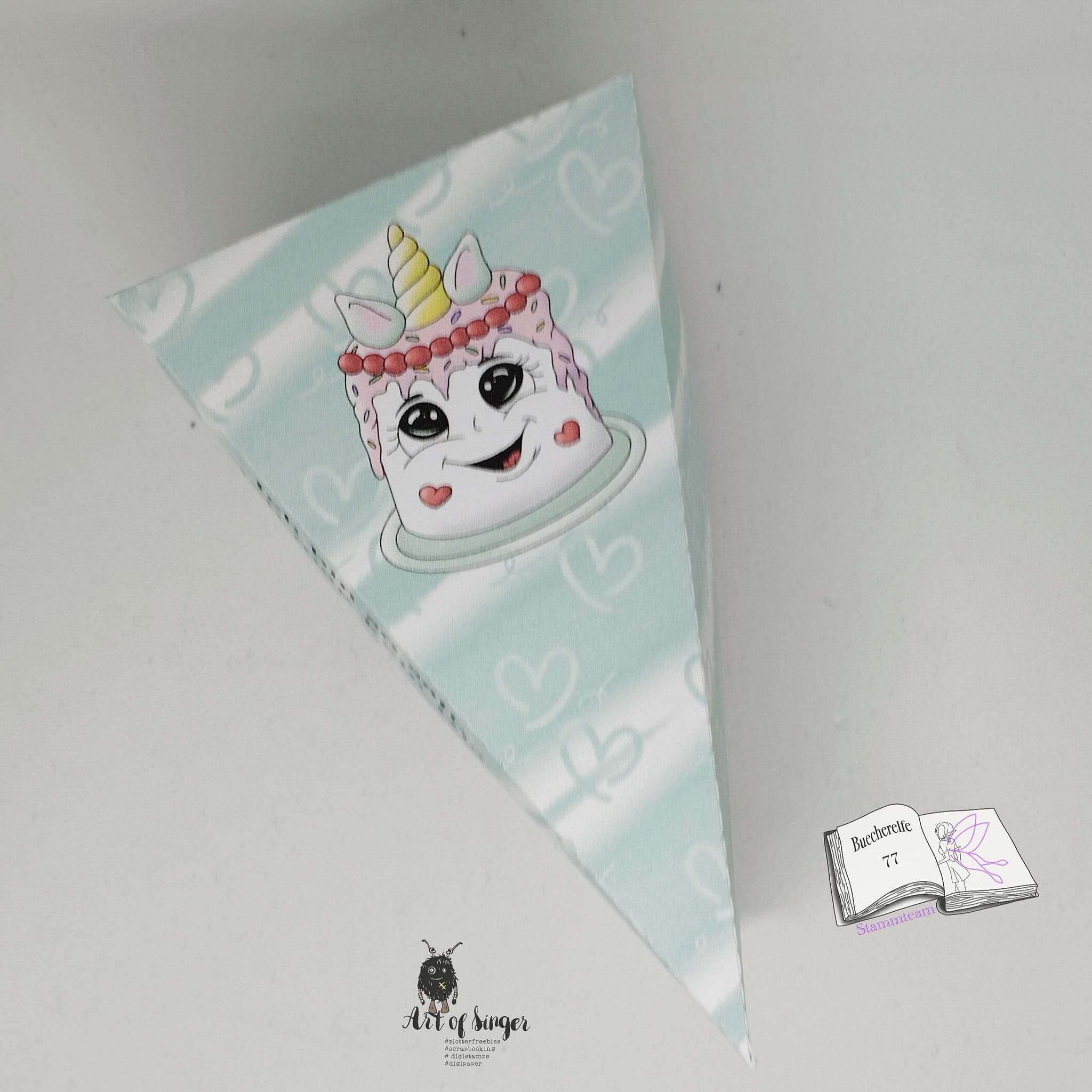 Plotterdatei Unicorncake Sublimation, Digistamp, Digipaper ! - Sewando