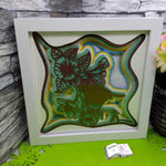 Shadow Box Ast mit Vogel Plotterdatei, Laserdatei, Basteln - Sewando