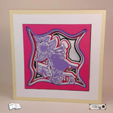 Shadow Box Ast mit Vogel Plotterdatei, Laserdatei, Basteln - Sewando