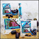 Digiset Weintrauben Plotten, Sublimation, Drucken, Digistamp, Digipaper ! - Sewando