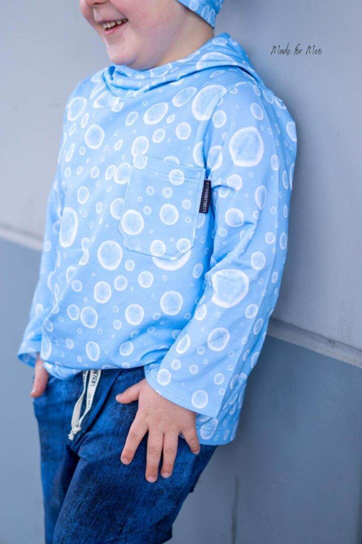 Big Swoodie Troyer, Hoodie, Knopfpullover für 105cm-140cm Körpergröße - Sewando