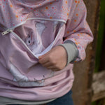 Mini Swoodie Troyer, Hoodie, Knopfpullover für 69cm-104cm Körpergröße - Sewando