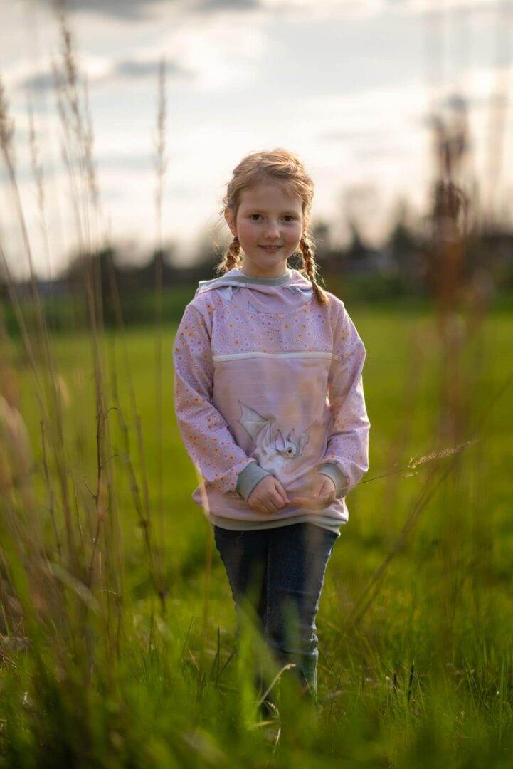 Mini Swoodie Troyer, Hoodie, Knopfpullover für 69cm-104cm Körpergröße - Sewando