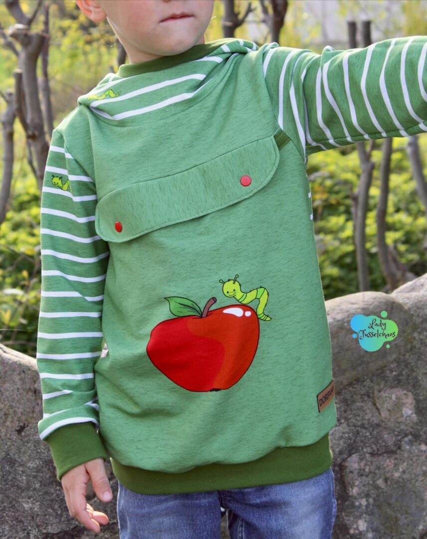 Big Swoodie Troyer, Hoodie, Knopfpullover für 105cm-140cm Körpergröße - Sewando