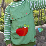 Big Swoodie Troyer, Hoodie, Knopfpullover für 105cm-140cm Körpergröße - Sewando