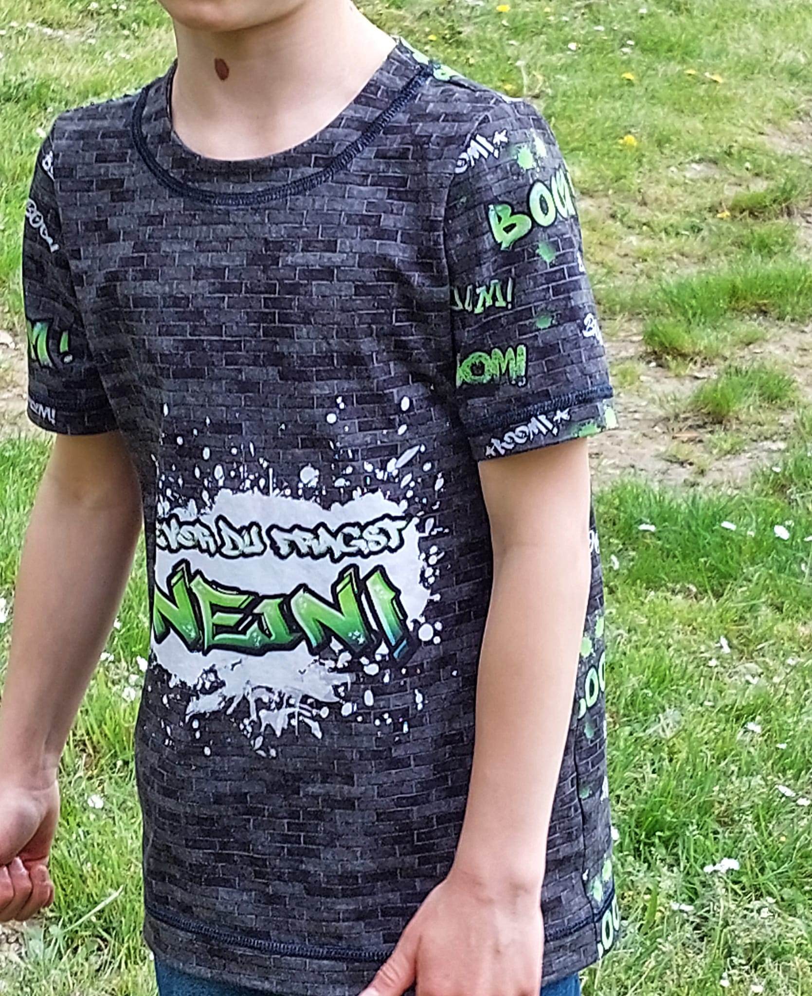 Schnittmuster Basicshirt Shirt für Jungen Jamie Gr. 80-164 - Sewando