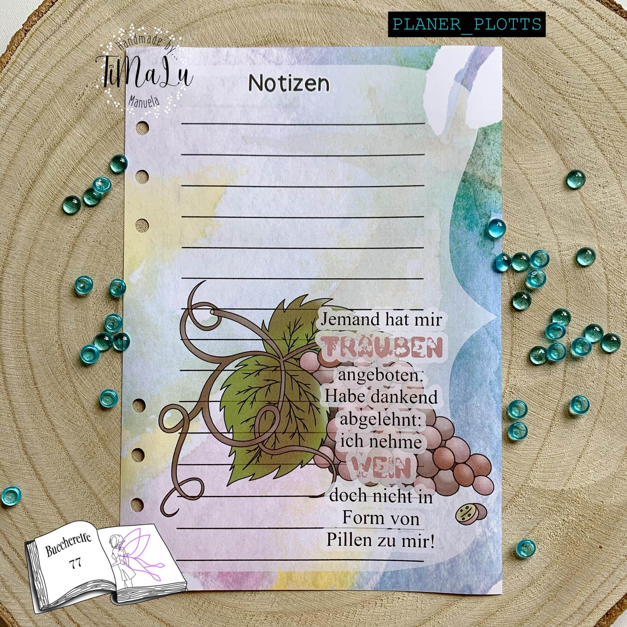 Plotterdatei Weintrauben Sublimation, Digistamp, Digipaper ! - Sewando