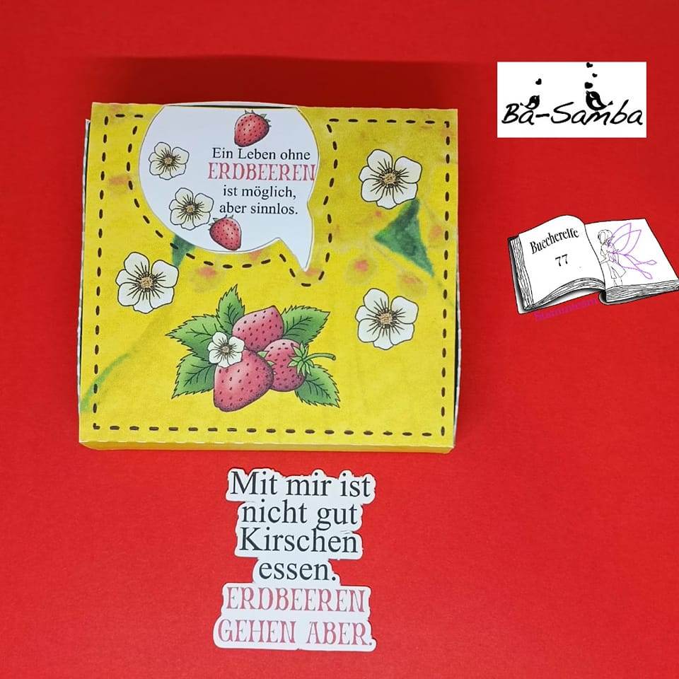 Digiset Erdbeere, Digistamp, Digipaper, Plotterdatei, Sublimation, Druck - Sewando