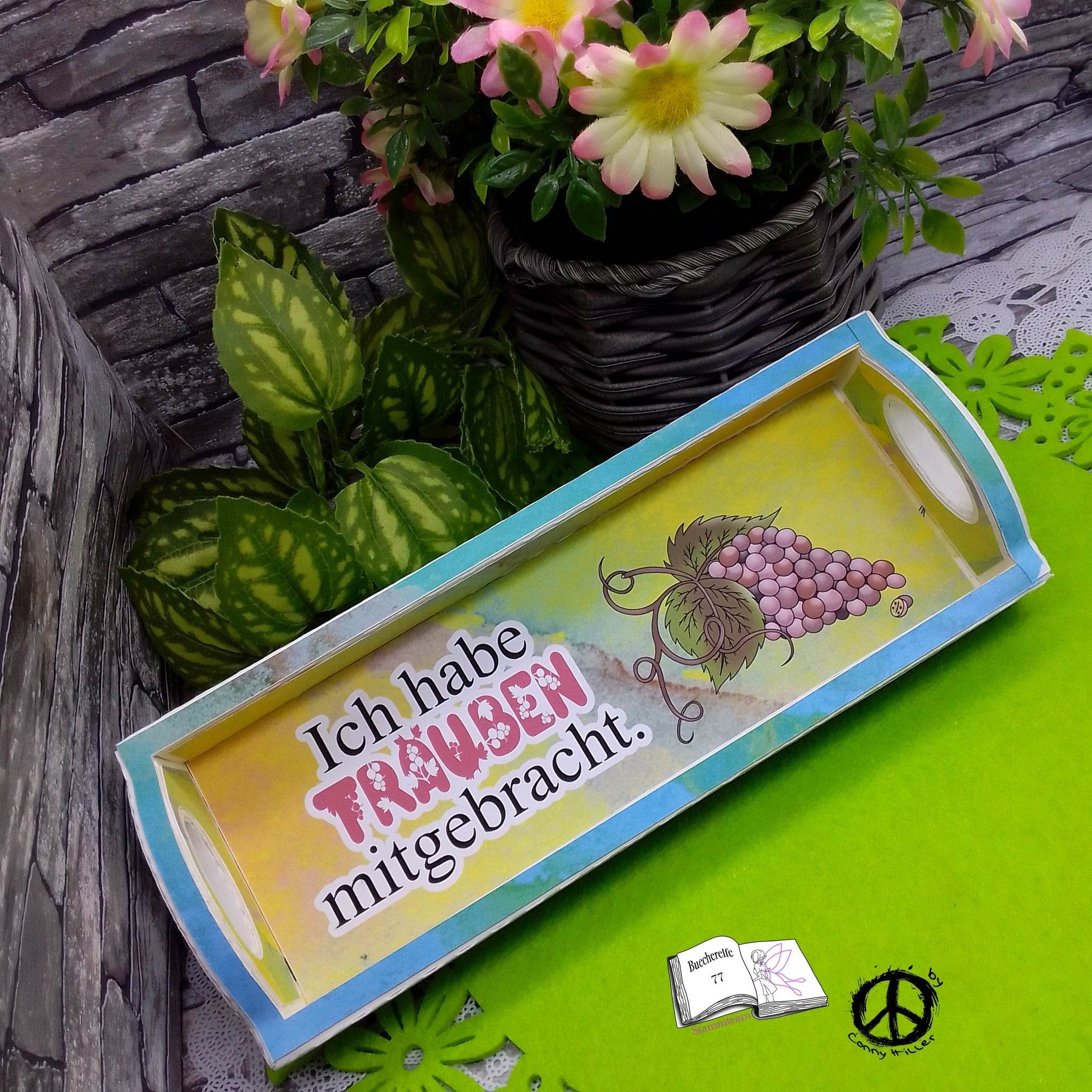 Plotterdatei Weintrauben Sublimation, Digistamp, Digipaper ! - Sewando